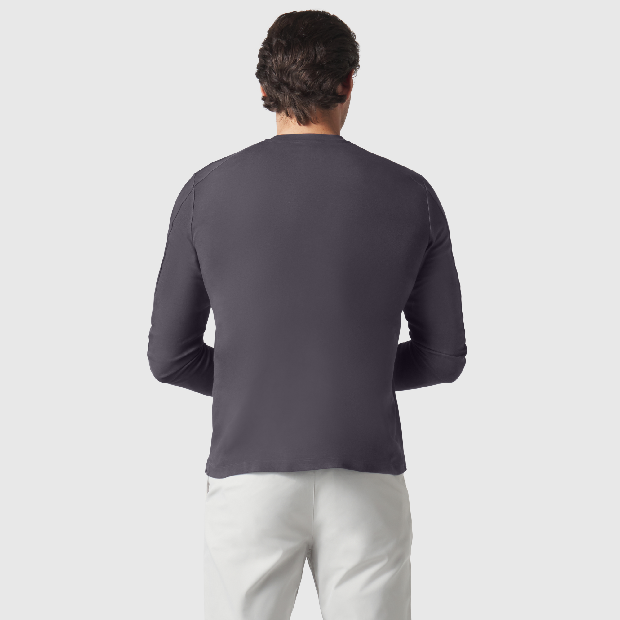 Precision Long Sleeve Tee -- Charcoal Gray