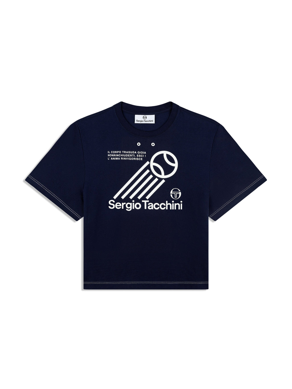 Nera Boxy Tee- Maritime Blue
