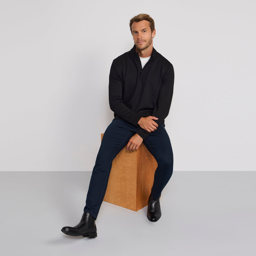 Sandwash Quarter-Zip -- True Black