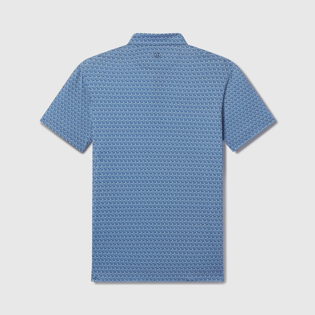 Clubhouse Performance Polo -- Bering Sea Gridline