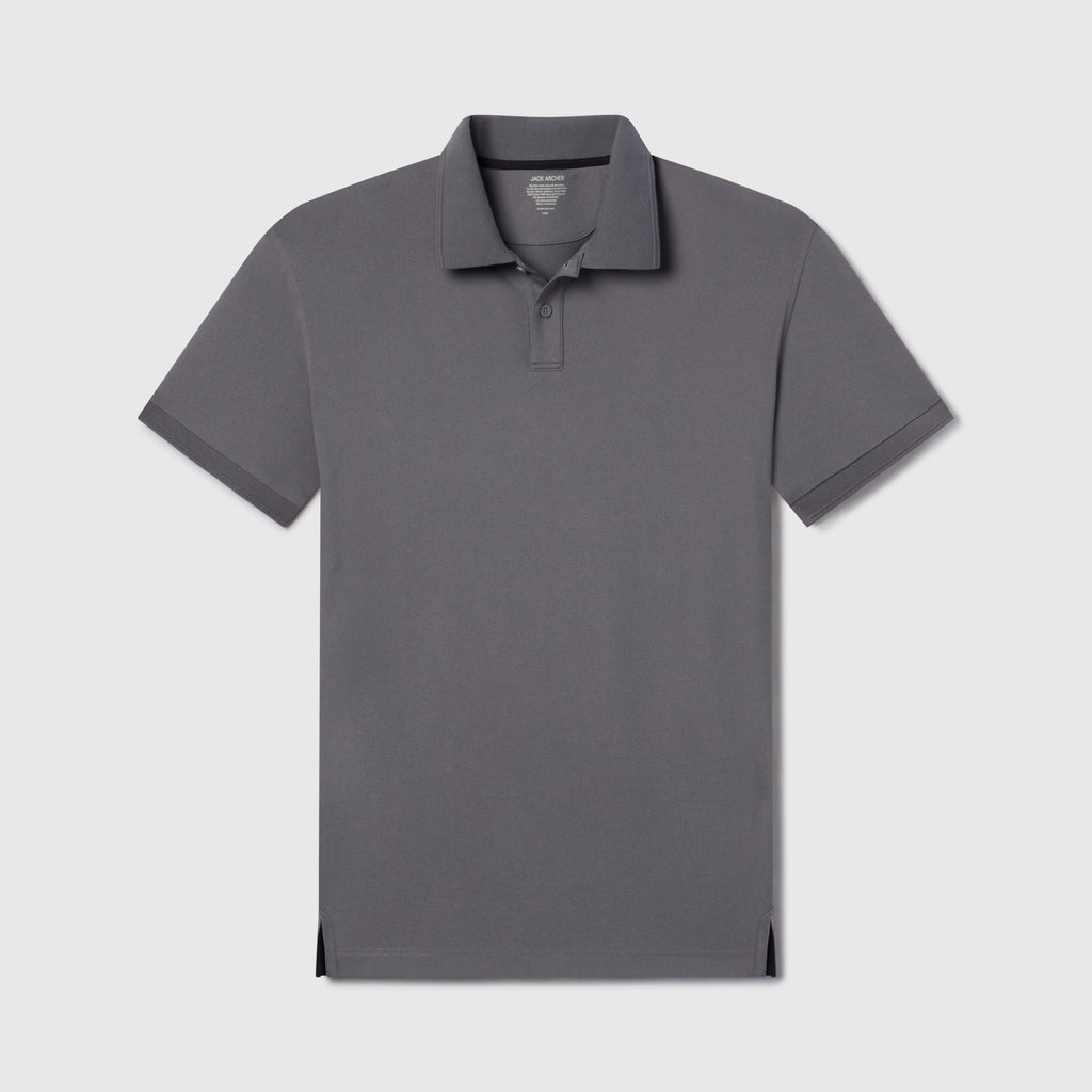 Clubhouse Pique Polo -- Charcoal Gray