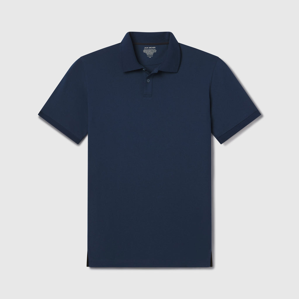 Clubhouse Pique Polo -- Tidal Blue