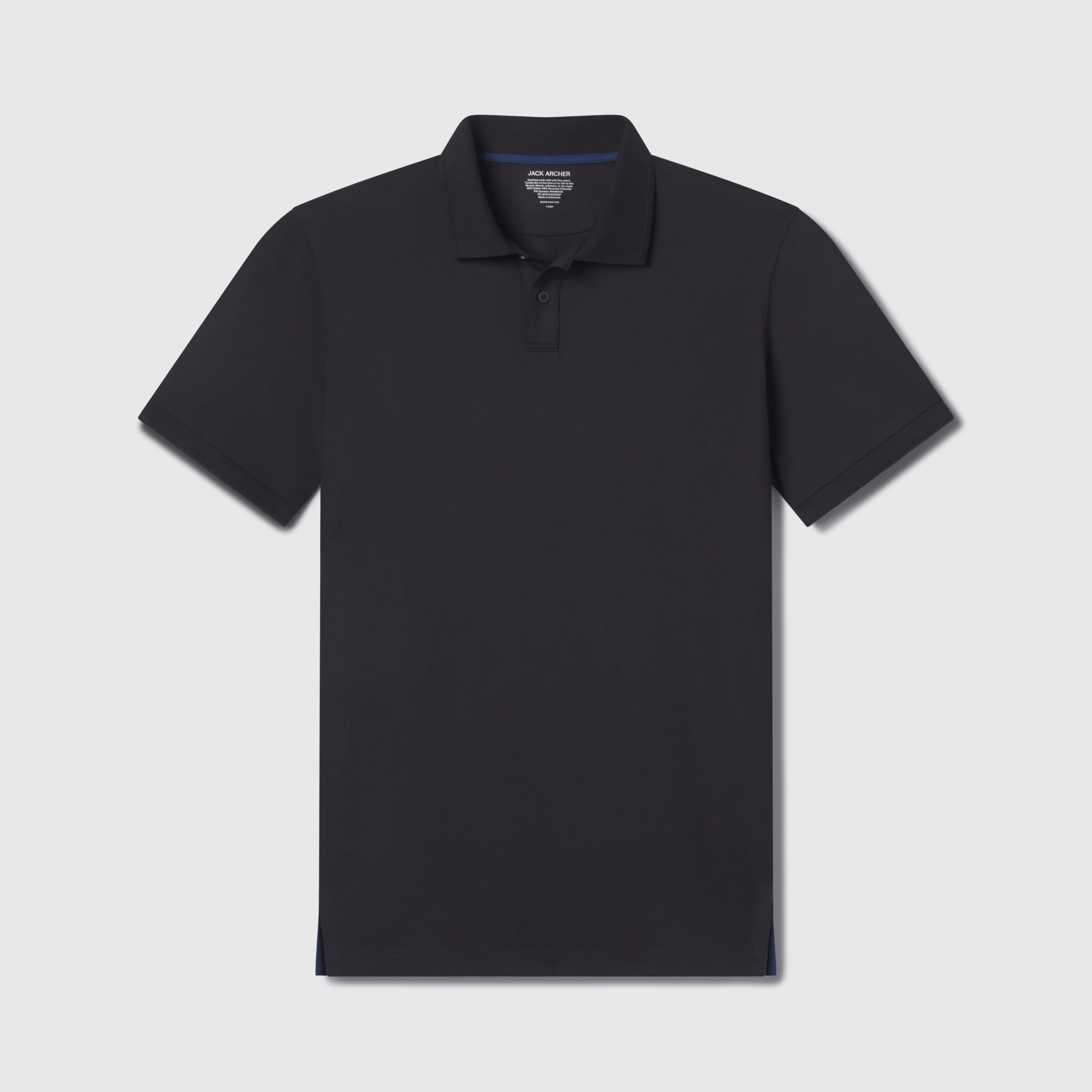 Clubhouse Pique Polo -- True Black