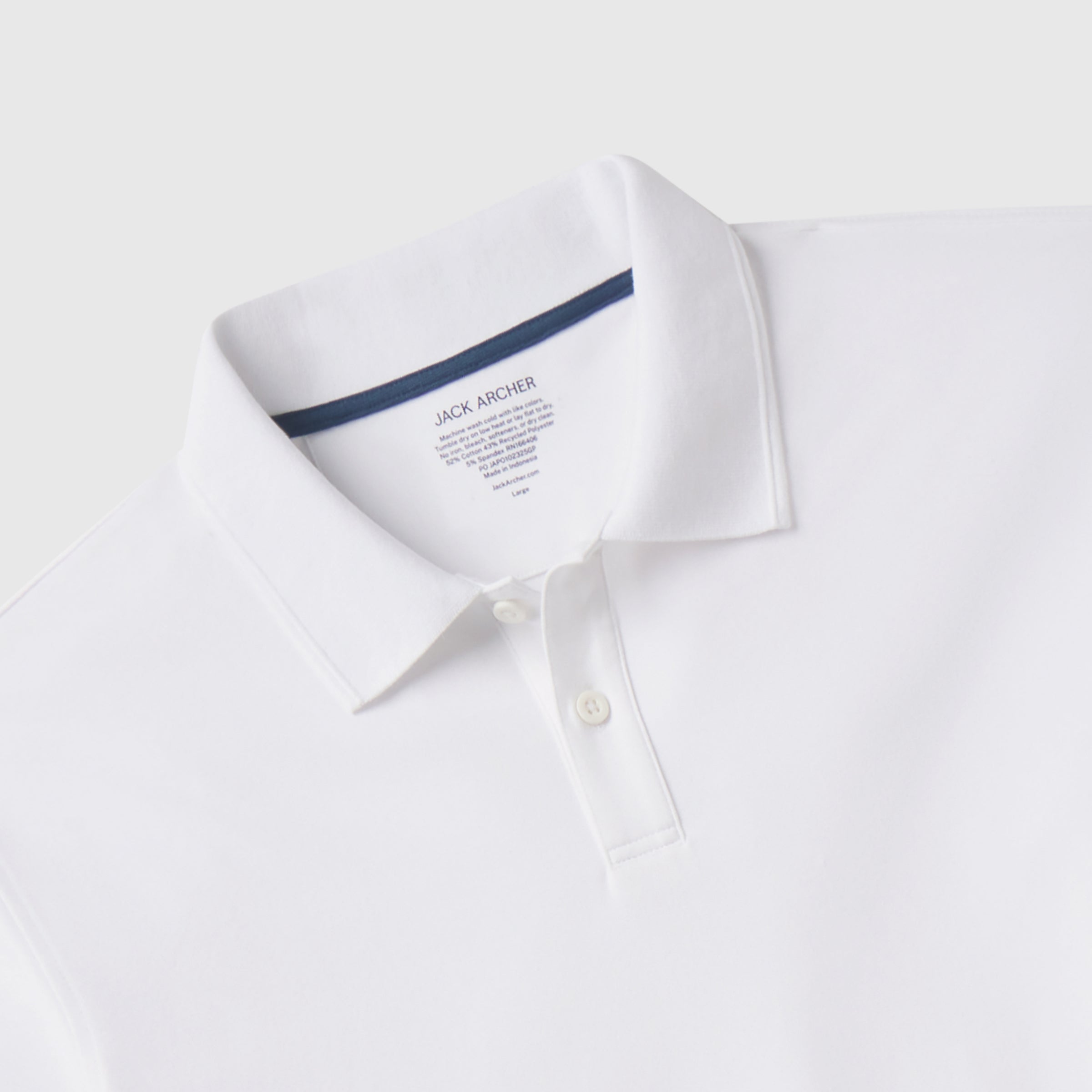 Clubhouse Pique Polo -- True White
