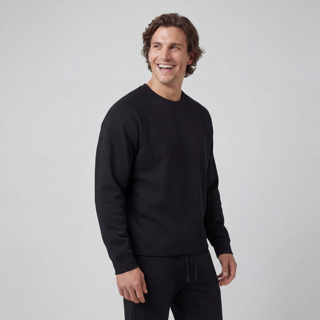 Sandwash Crewneck -- True Black
