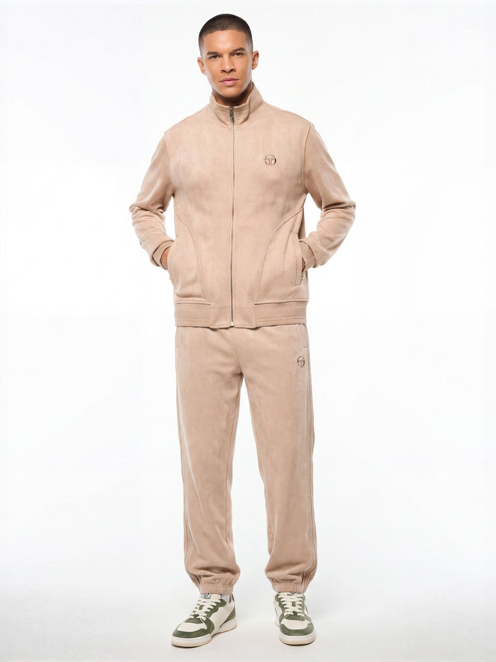 Camoscio Track Jacket- Humus
