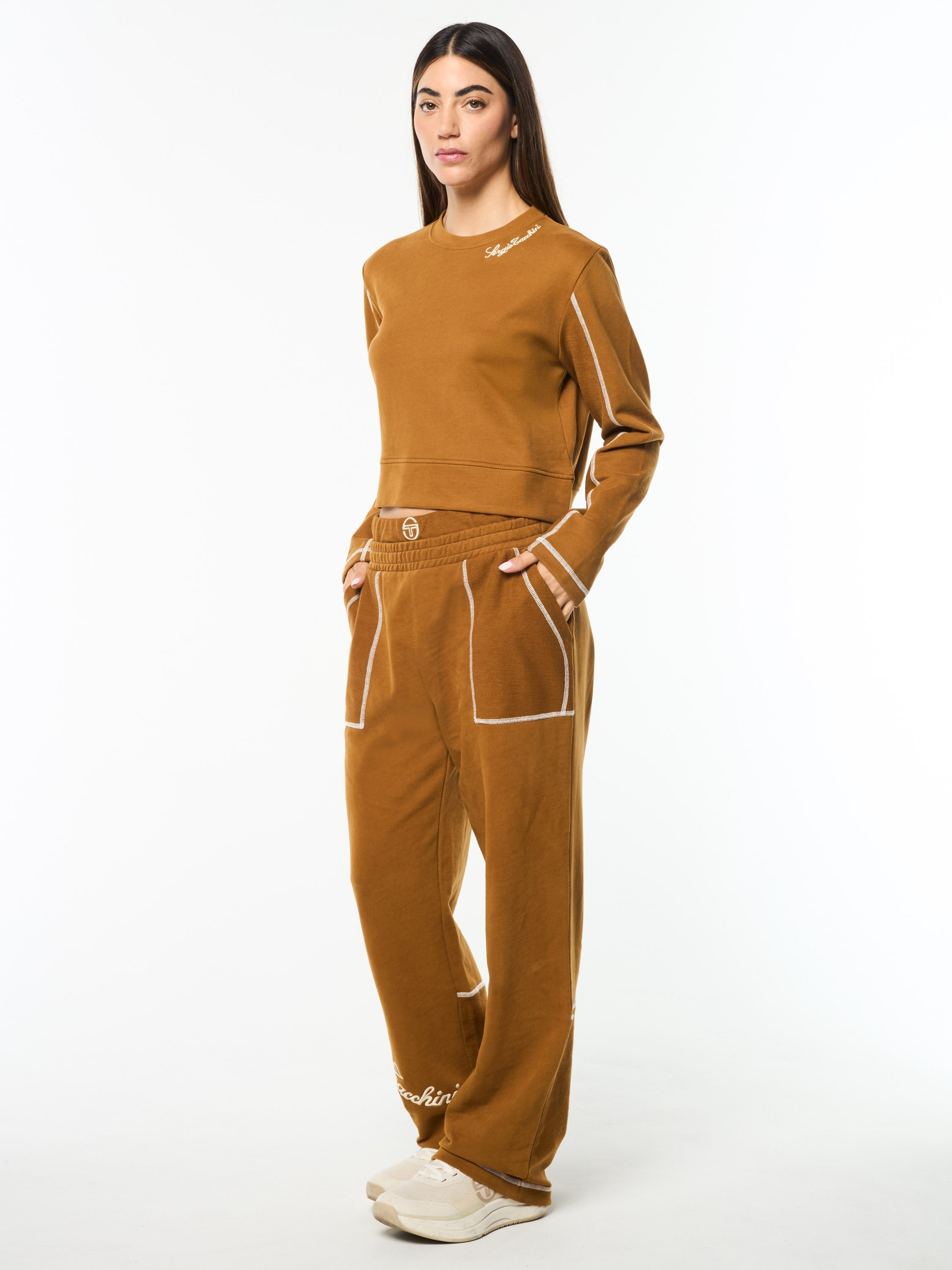 Greta Crewneck- Bronze Brown